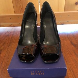 Stuart Weitzman Peep Toe Stiletto 6.5